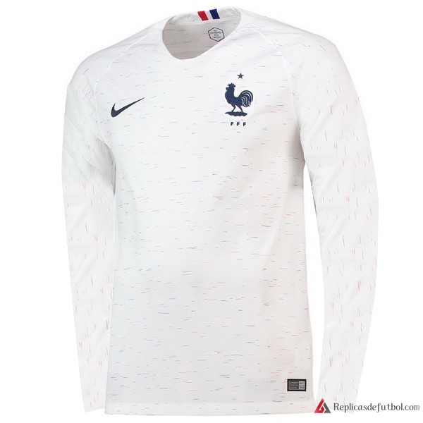 Camiseta Seleccion Francia Segunda equipación ML 2018 Blanco